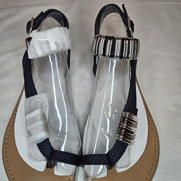 Bar III Vera Mediterranean Sandals NWT Sz 5 Navy - Picture 4 of 10